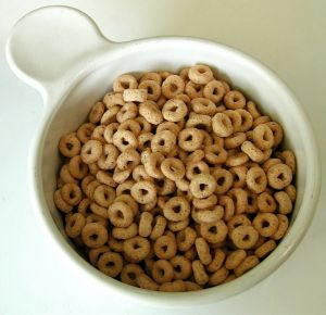 A bowl of Cheerios